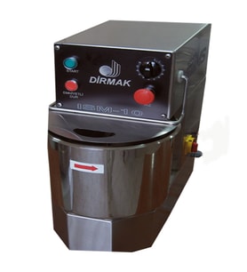 Dirmak ISM 10-VE CR Spiral Hamur Yoğurma Makinası 10 Lt Kazan 4 Kg Un Kapasiteli Hız Kontrollü Krom Gövde 220v/1p/50hz