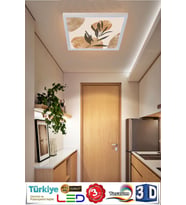 - Mimari Desen Tavan 60w Led Aydınlatma Hd Avize 60cmx60cm