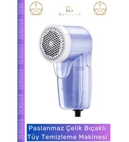 #TüyTemizlemeMakinesi Lüks Pilli Tiftik Kazak Giysi Yünü Toplama Alıcı Toplayıcı Mavi Tüy Temizleme