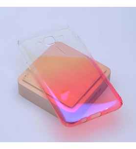 Galaxy J7 Parlak Renk Geçişli Kılıf (Pembe)