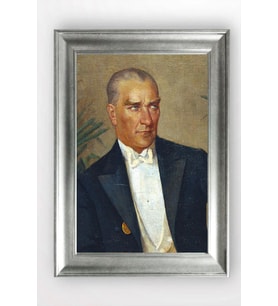 Gümüş Çerçeveli Atatürk Tablo a386
