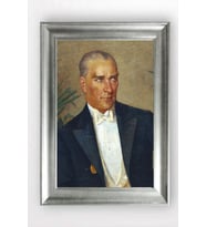 Gümüş Çerçeveli Atatürk Tablo a386