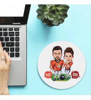 Kişiye Özel Beyzbol Çiftleri Karikatürlü Mousepad