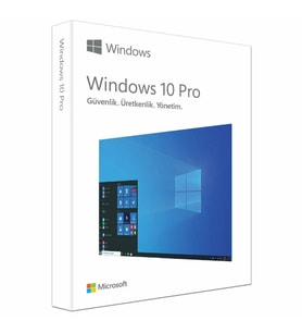 Microsoft Windows 10 Pro Türkçe 32/64Bit Kutu HAV-00132