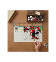 Buz Hokeyi Oyuncuları Tasarımı 240 parça Ahşap Puzzle Ahşap Kutuda MP00872