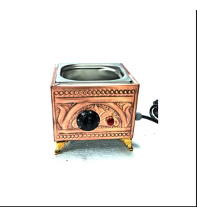 Bakır kumda kahve makinesi küçük boy 19x18 cm tek cezvelik Safir kumda kahve