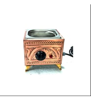 Bakır kumda kahve makinesi küçük boy 19x18 cm tek cezvelik Safir kumda kahve