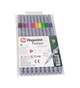 Fineliner 10 Lu İnce Uçlu Kalem 1 Paket 10 Renk 0.4 Mm Keçe Uçlu Kalem Renkli İşaretleme Yazı Kalemi