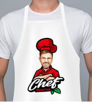 Kişiye Özel En İyi Chef- Aşçı Karikatür Mutfak Önlüğü