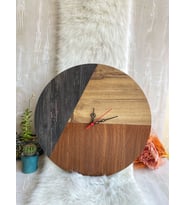 Dekoratif Ahşap Duvar Saati 40 cm