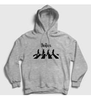 Presmono Unisex Gri Abbey Road The Beatles Kapüşonlu Sweatshirt 114080tt (Gri)