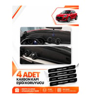 SUZUKI SWİFT (2017-2020) Uyumlu Ön Torpido Koruma Kılıfı Halısı - Siyah