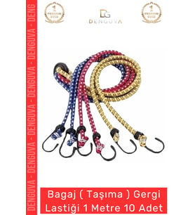 #TaşımaLastği Dayanıklı Esnek Kancalı Yük Sabitleme Güvenli Mukavemetli Taşıma Gergi Lastiği 1 Mt -