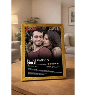 Loveflix Film Afişi Netflix Çerçeveli Tablosu
