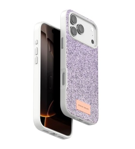 Onegif Apple İphone 17 Pro Bright Simli Kapak - Lila