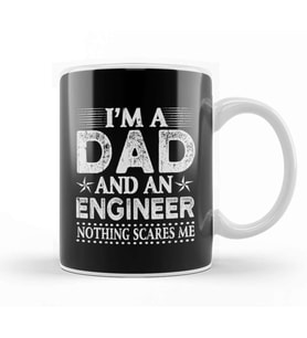 Mens Dad And Engineer Funny Fathers Gift Ideas Kupa Bardak Porselen