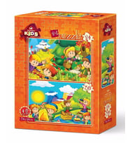 Art Puzzle Sonbahar-İlkbahar 2'li 24+35 Parça Yapboz