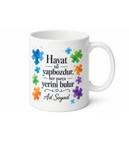 Puzzle Sever İçin Mesajlı Hediyelik Baskılı Kupa Bardak Hobi Hediyesi