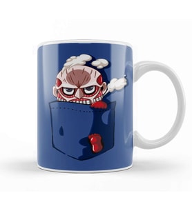Attack On Titan Colossal Pocket Kupa Bardak Porselen
