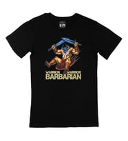 Barbarian Warrior Kılınçlı Siyah Tişört