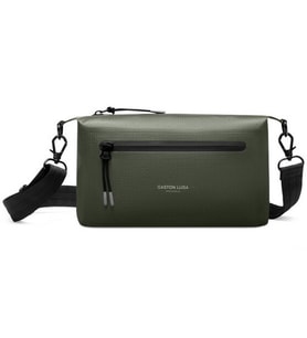 Gaston Luga Lightweight DuoSeal Crossbody Omuz Çantası-Olive LWDSCBOL