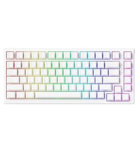 AKKO TAC75 HE White %75 Glare Manyetik Switch 8K Hz Hall Effect ARGB İngilizce Gaming Klavye