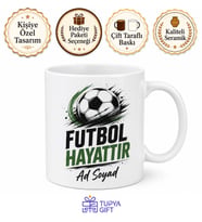 Futbol Hayattır Temalı Kupa Bardak Hediye