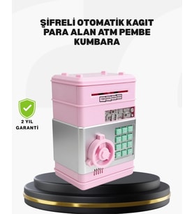 Büyük Hazneli Şifreli Para Tasarruf Kumbarası