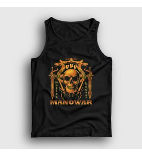 Presmono Unisex Siyah God Of Fire Manowar Atlet 63481tt
