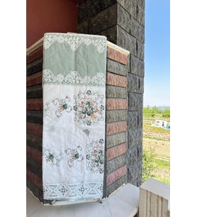 Çift Kişilik Çok Amaçlı Pike, Yazlık Pike, Desenli Pike, Yatak Örtüsü 195x220cm Turuncu
