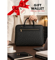 Kahve Orijinal Just Polo Monogram Deri Laptop ve Evrak Cantasi