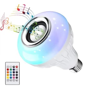 Ayt Ledx AL-SPKR Kumandalı Bluetooth Hoparlörlü Ampul E27 500 Lümen Rgb Renkli Led Aydınlatma