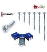 Mey İthalat® Meridyen Sunta Vidası 6X200 (5 Adet)