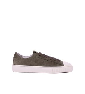 Shoetyle - Hakiki Süet Deri Yeşil Renk Erkek Sneaker - 666-0386
