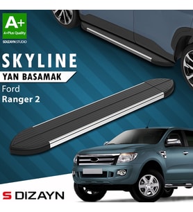 S-Dizayn Ford Ranger 2 Skyline Krom Yan Basamak 193 Cm 2006-2013 A+ Kalite
