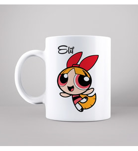 Power Puff Girls Blossom Tasarımlı Kupa Kişiye Özel