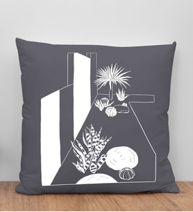 BK Gift Modern Art Tasarımlı Antrasit Kırlent Yastık, Arkadaşa Hediye, Ev Dekorasyonu, Ev Hediyesi-6