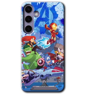 Galaxy S24 Kılıf HD Desen Baskılı Kılıf - Avengers Cartoon