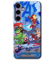 Galaxy S24 Kılıf HD Desen Baskılı Kılıf - Avengers Cartoon