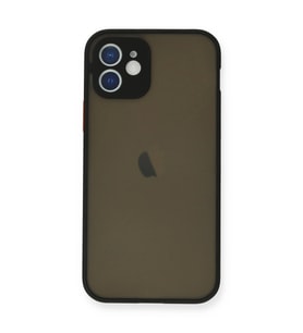 İphone 12 Mini Kılıf Montreal Silikon Kapak - Siyah