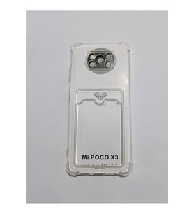 Poco X 3 /X 3 Pro Şeffaf Kartlıklı Telefon Kılıf Modeli