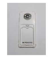 Poco X 3 /X 3 Pro Şeffaf Kartlıklı Telefon Kılıf Modeli