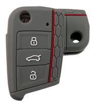 Polo 6 Golf 7 Seat Skoda Octavia A7 MQB Silikon Anahtar Kumanda Kılıfı Oto Anahtarlık Gri