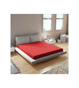 Penye Lastikli Çarşaf %100 Pamuk Tek Çift Battal Boy 100*200cm Bordo Renk