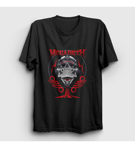 Presmono Unisex Siyah Bolt Megadeth T-Shirt 65301tt