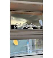 Çok Güzelsin Güneşlik Ayna Yazısı Araba-Motosiklet Cam Etiket Sticker 8x2cm Beyaz Renk