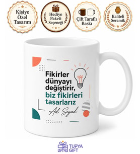 Reklam Ajansı İçin Özel Baskılı Kupa Bardak Hediye Reklam Sektörü Tasarım