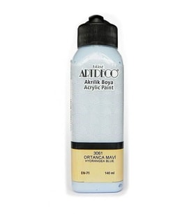 Artdeco Akrilik Boya 140 ml. 3061 ORTANCA MAVİ 