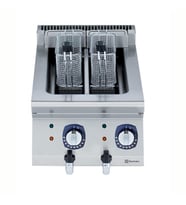 Electrolux Professional Endüstriyel 2x5 Lt Elektrikli Set Üstü Fritöz, 2 Hazneli, Isıtıcılar Hazne İçinde, 2 Sepetli, Derinlik 730 Mm - 400 Mm E7FRED2A00