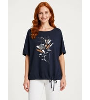 Kadın Baskılı Relaxed T-Shirt